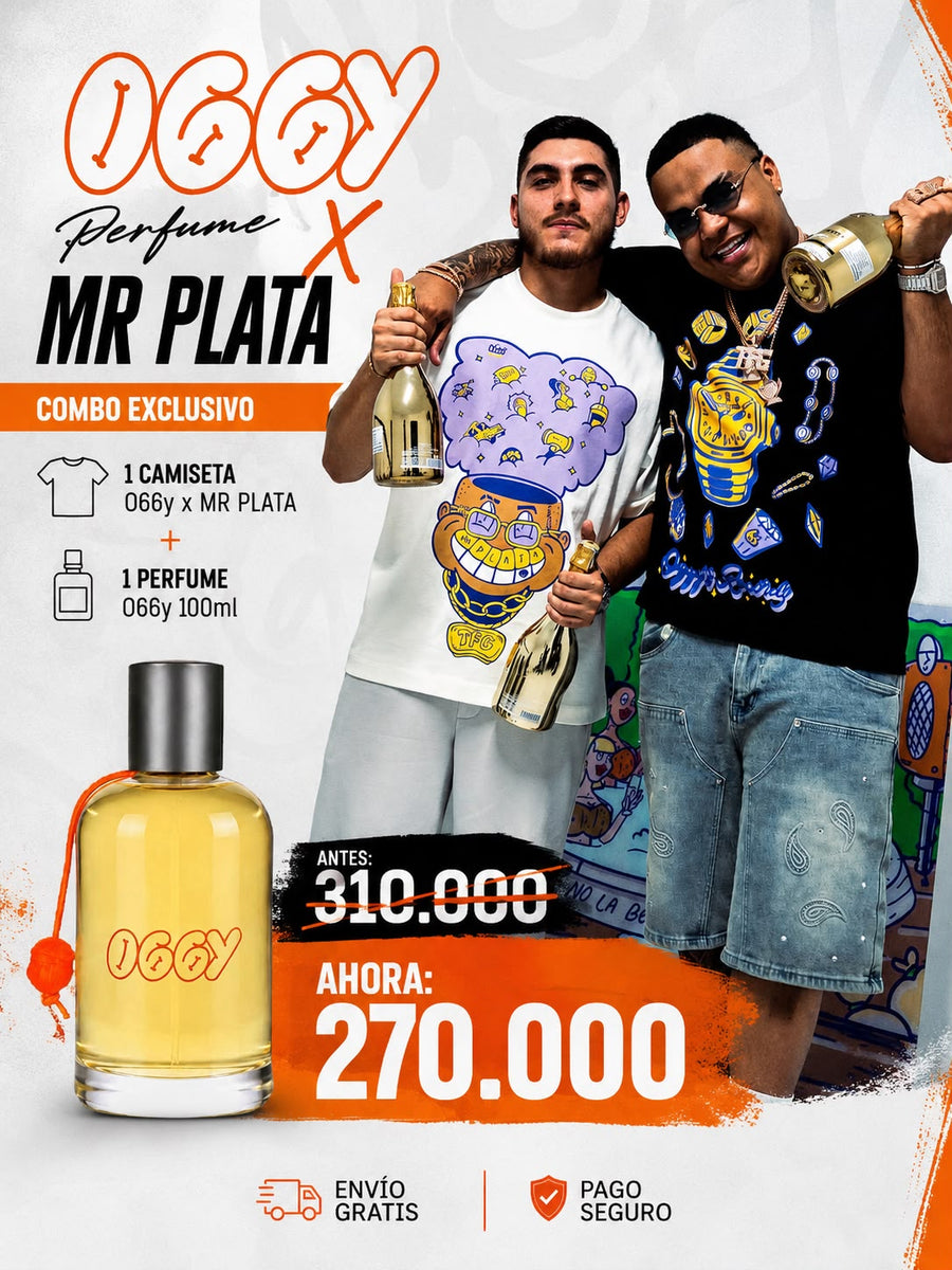 COMBO CAMISETA MRPLATA Y PERFUME 60 ml