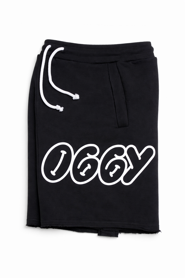 Essential Raw Hem Shorts - Negro