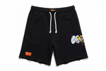 Cupid Arrow Raw Hem Shorts - Negro - 1