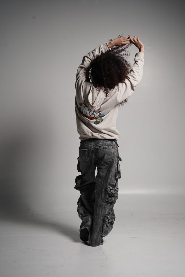 Hoddie O66y khaki - Image 4